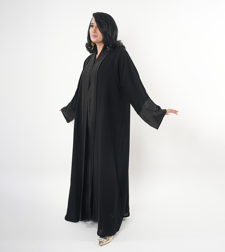 Embellished High Neck Abaya