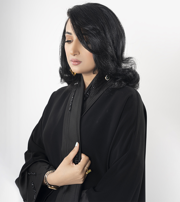Embellished High Neck Abaya
