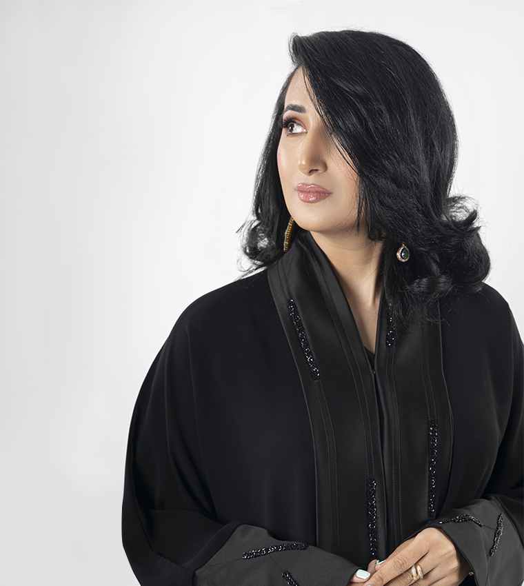 Embellished High Neck Abaya