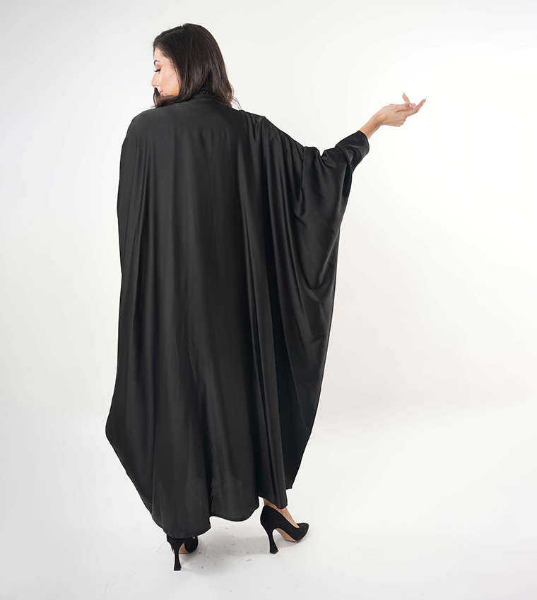 Embellished High Neck Abaya