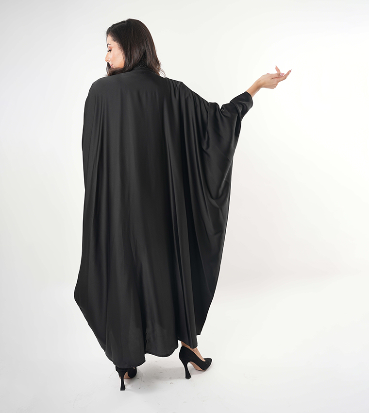 Embellished Batwing Sleeves Abaya