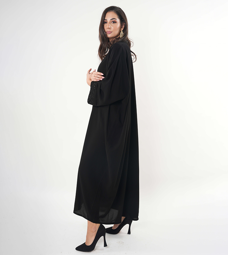 Embellished Batwing Sleeves Abaya