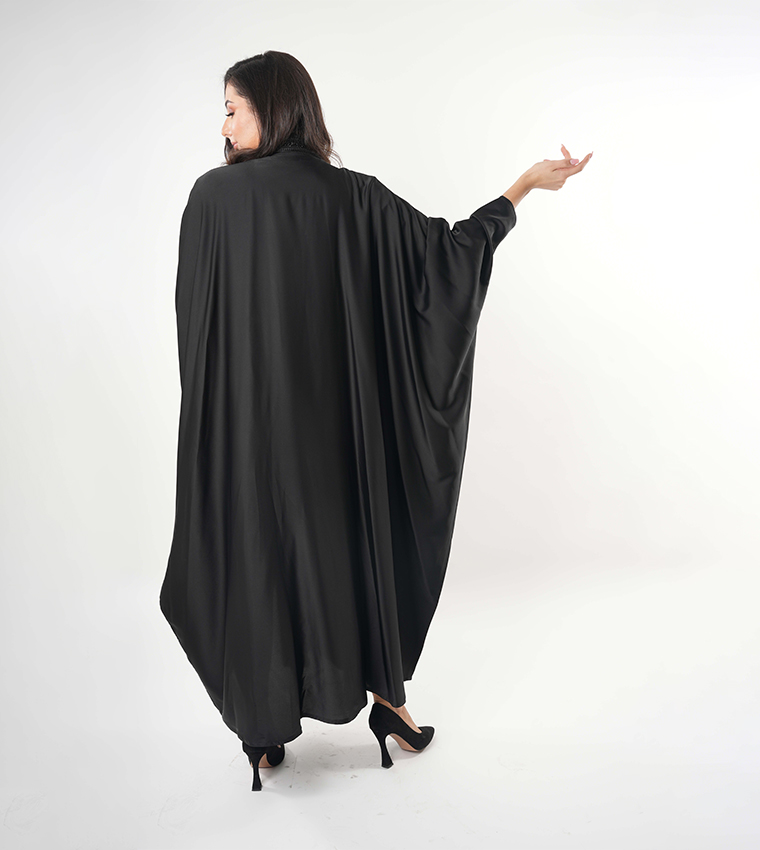 Embellished Batwing Sleeves Abaya