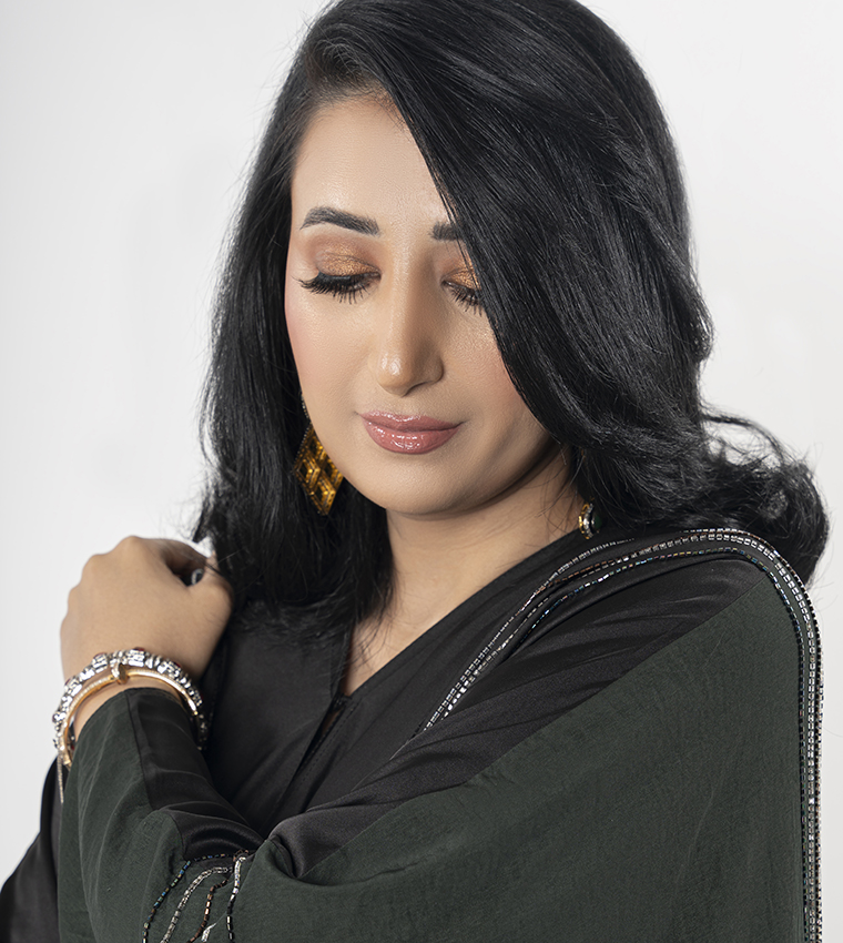 Embellished Batwing Sleeves Abaya