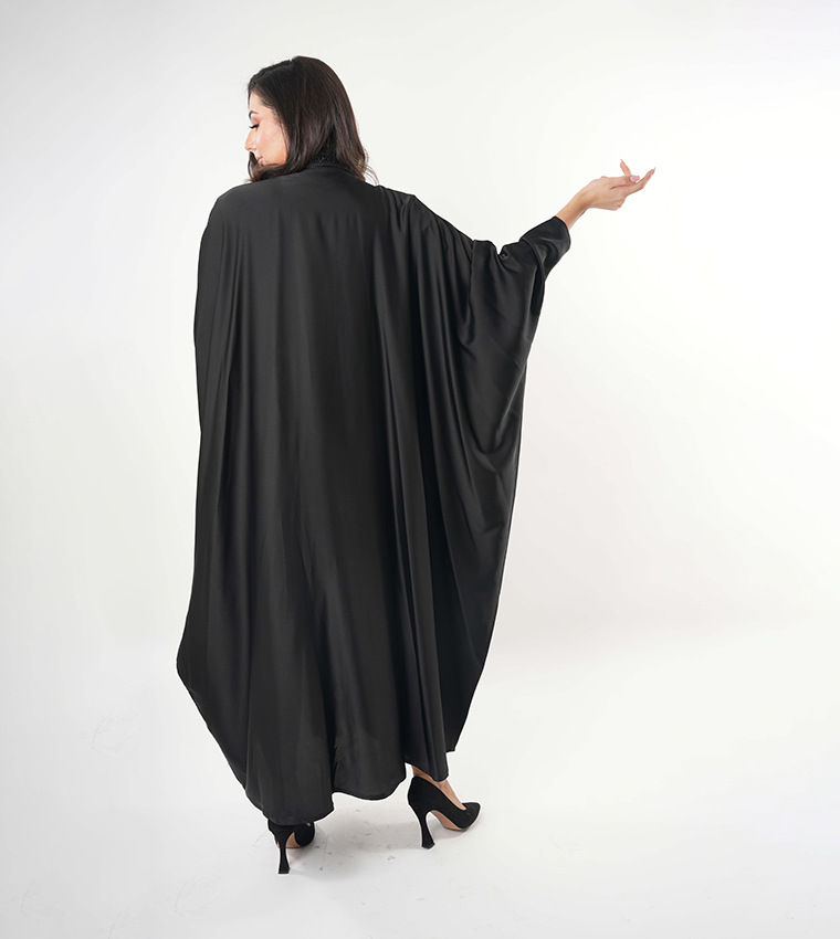 Embellished Batwing Sleeves Abaya
