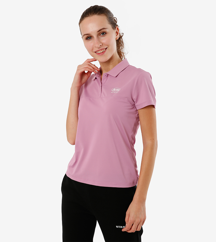 Short Sleeves Polo T-shirt - Purple