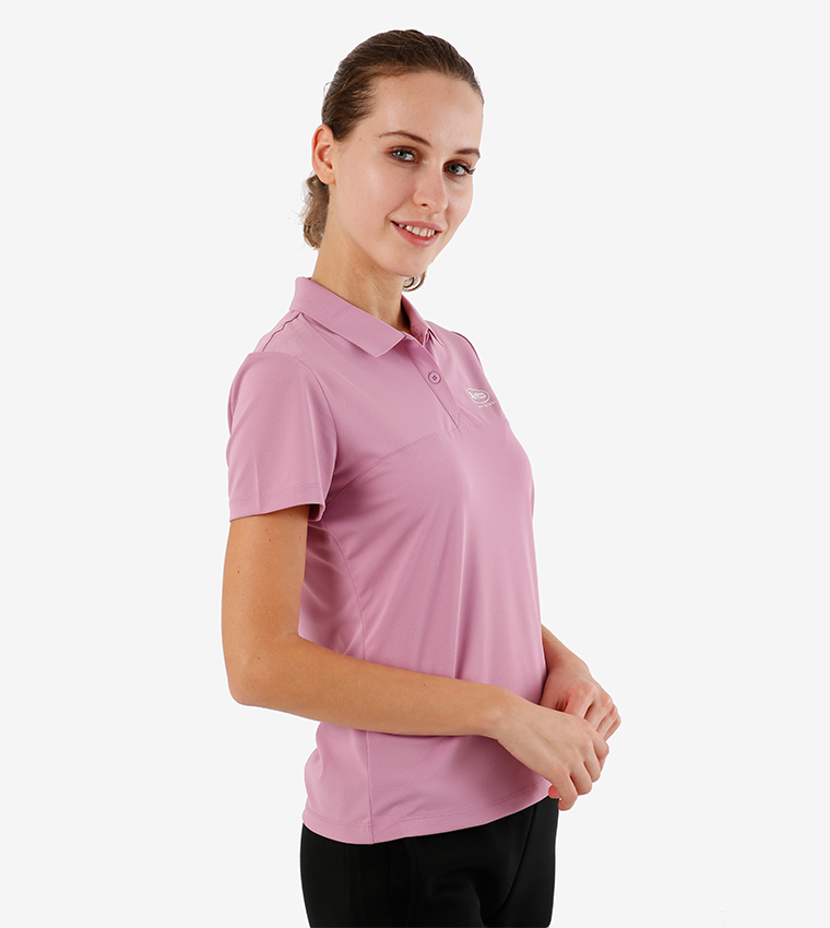 Short Sleeves Polo T-shirt - Purple