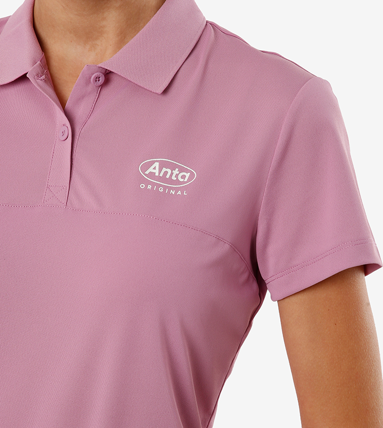 Short Sleeves Polo T-shirt - Purple