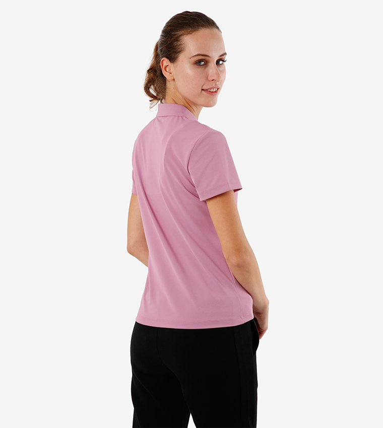 Short Sleeves Polo T-shirt - Purple