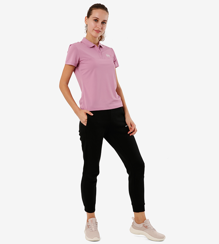 Short Sleeves Polo T-shirt - Purple