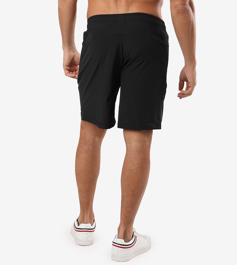 Elasticated Waistband Shorts - Black