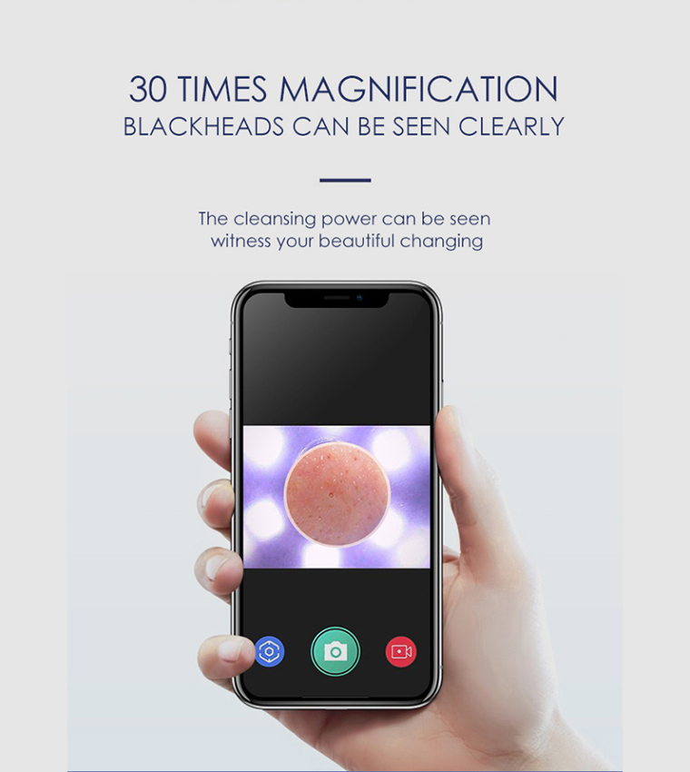 Visual Cleaning Blackhead Remover Support App Connection 500 gm