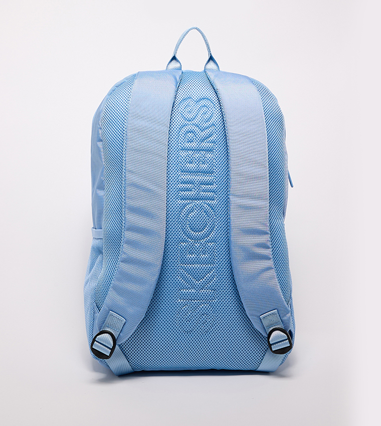 Logo Printed Zippered Backpack