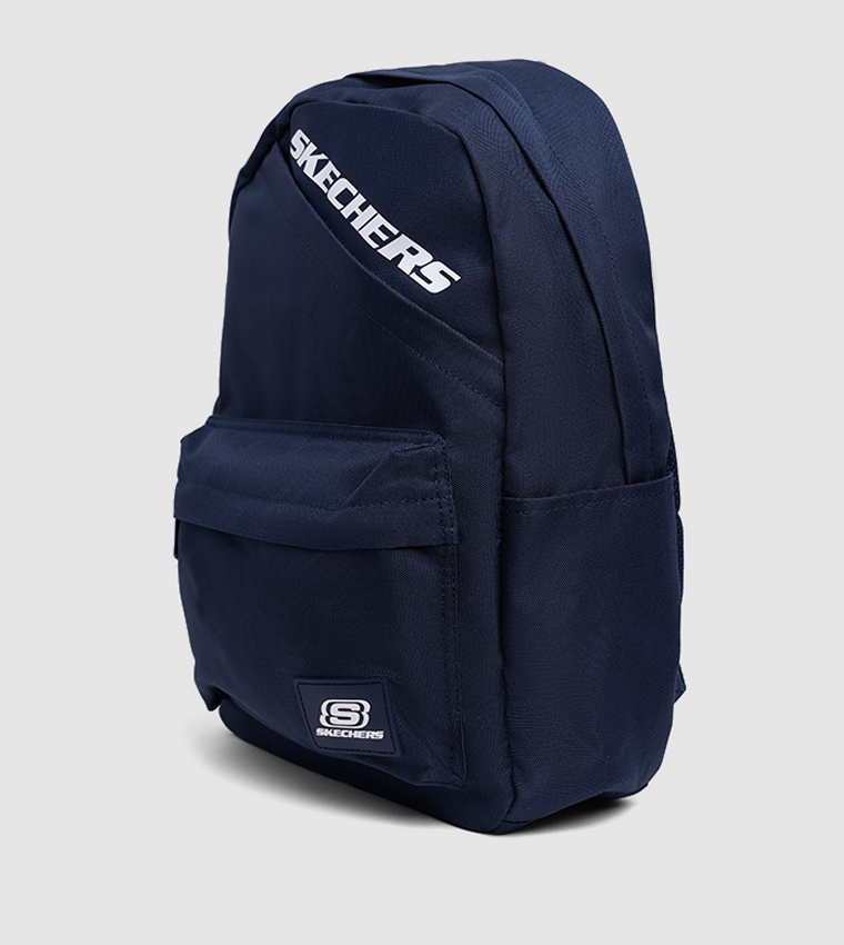 Logo Printed Zippered Backpack