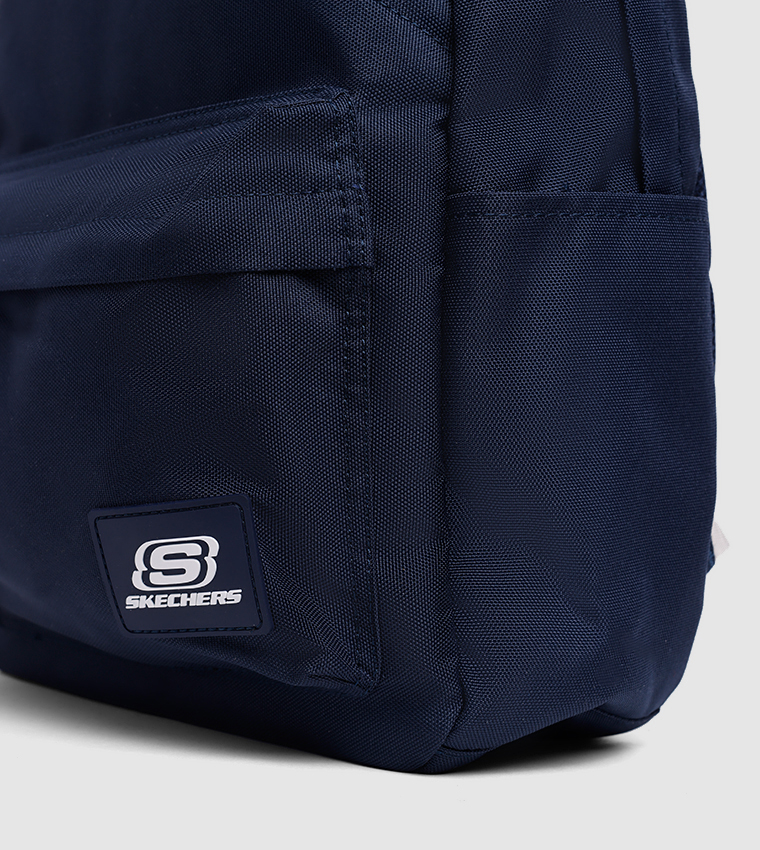 Logo Printed Zippered Backpack