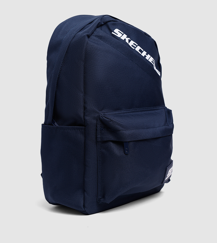 Logo Printed Zippered Backpack