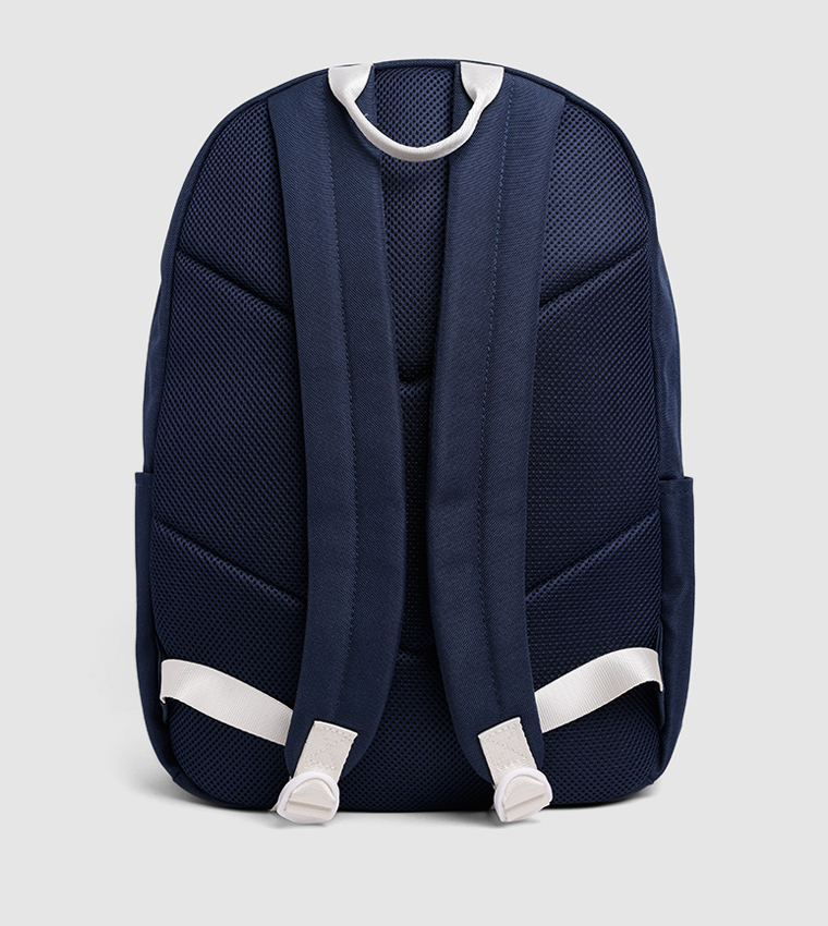 Logo Printed Zippered Backpack