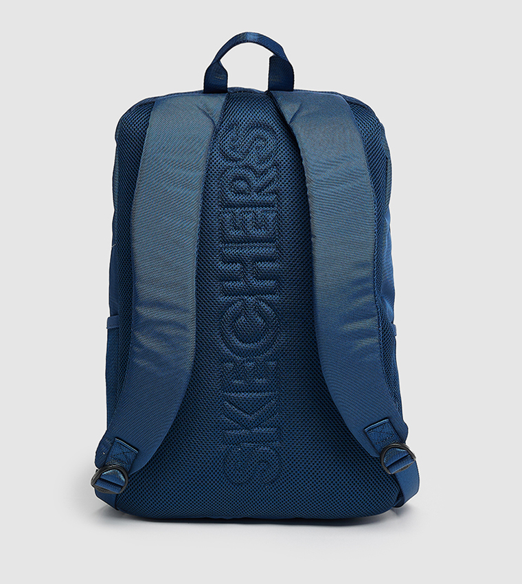 Logo Printed Zippered Backpack