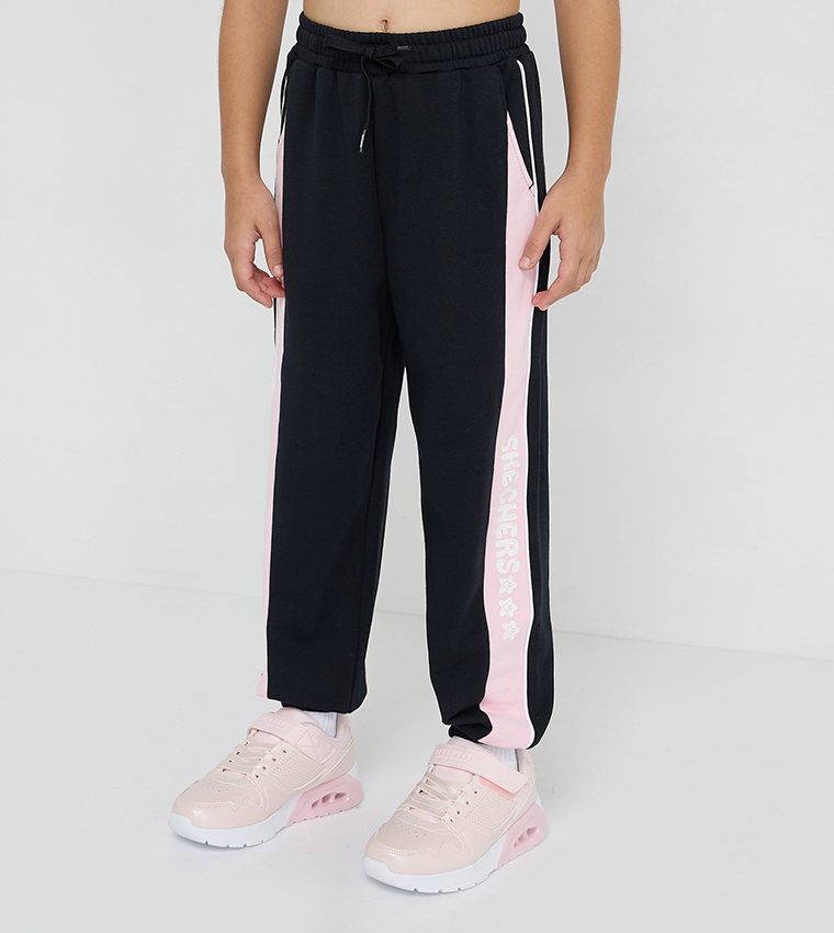 Color Block Drawstring Waist Joggers