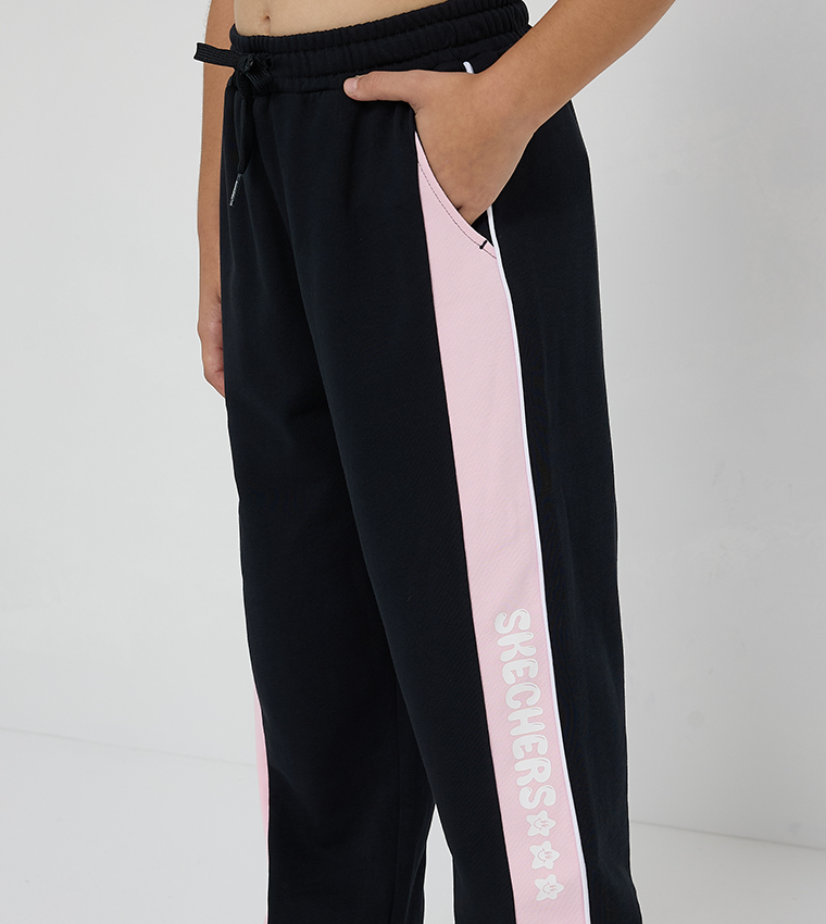 Color Block Drawstring Waist Joggers