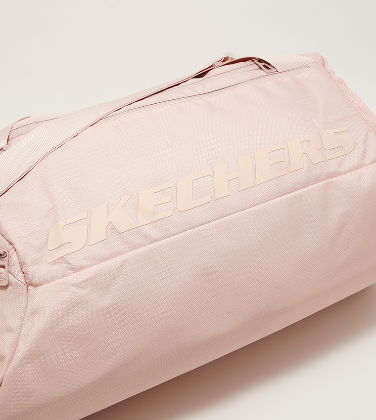 Solid Zippered Duffle Bag