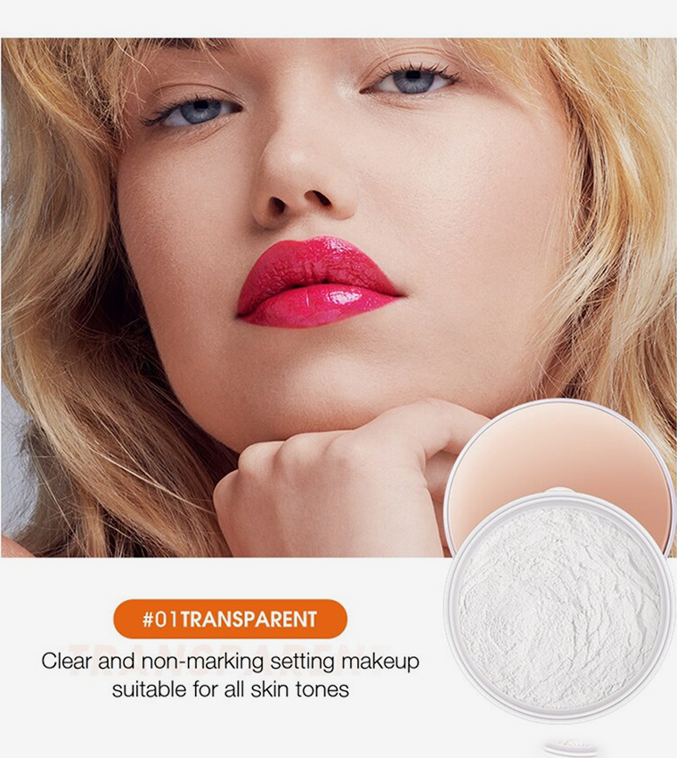 Light and Long Lasting Air Setting Powder - 01 Transparent, 10g