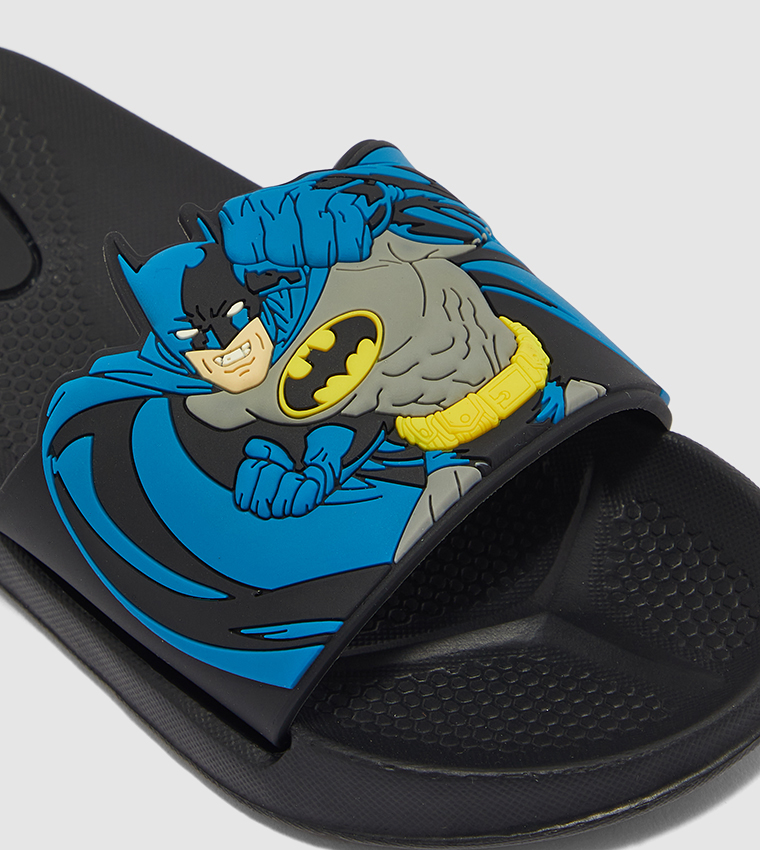 Buy Warner Brothers Batman @ FAN MANIA Batman Pool Sliders In Grey |  6thStreet UAE