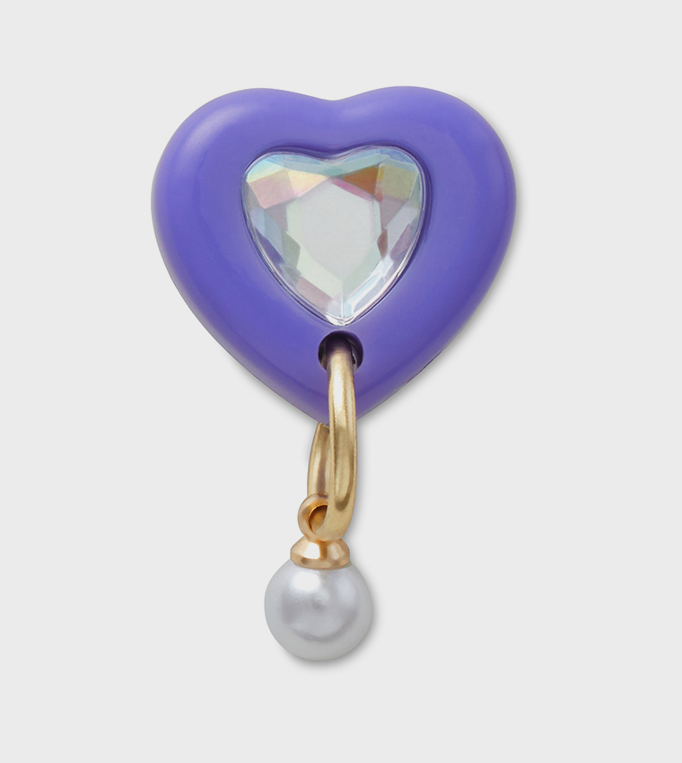 Purple Heart With Pearl
