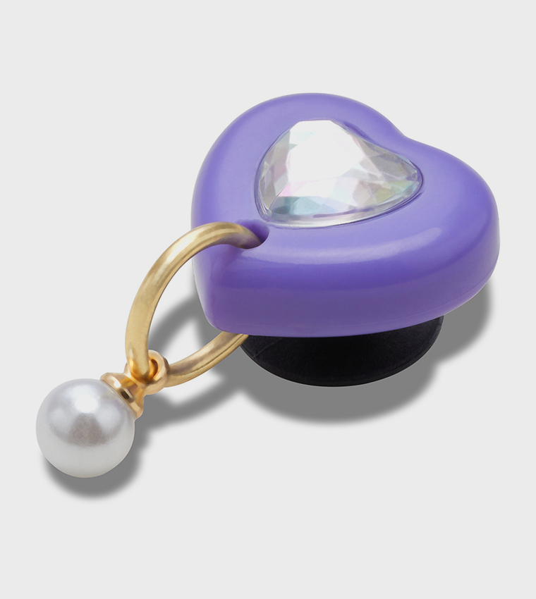 Purple Heart With Pearl