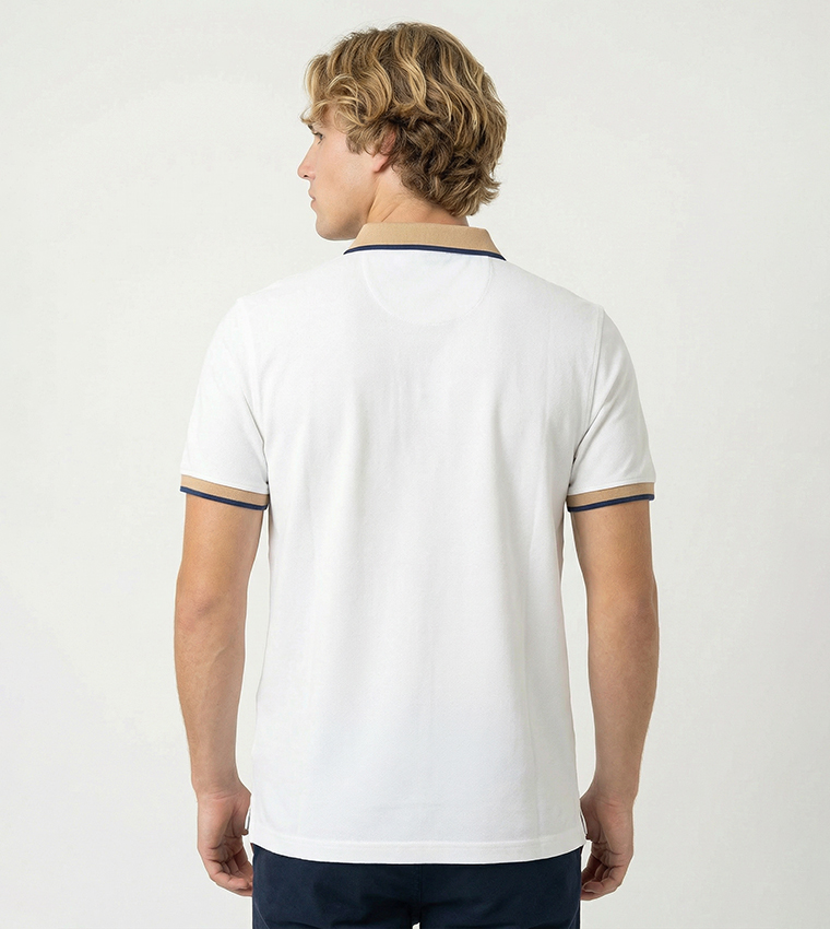 Logo Embroidered Short Sleeves Polo T-Shirt