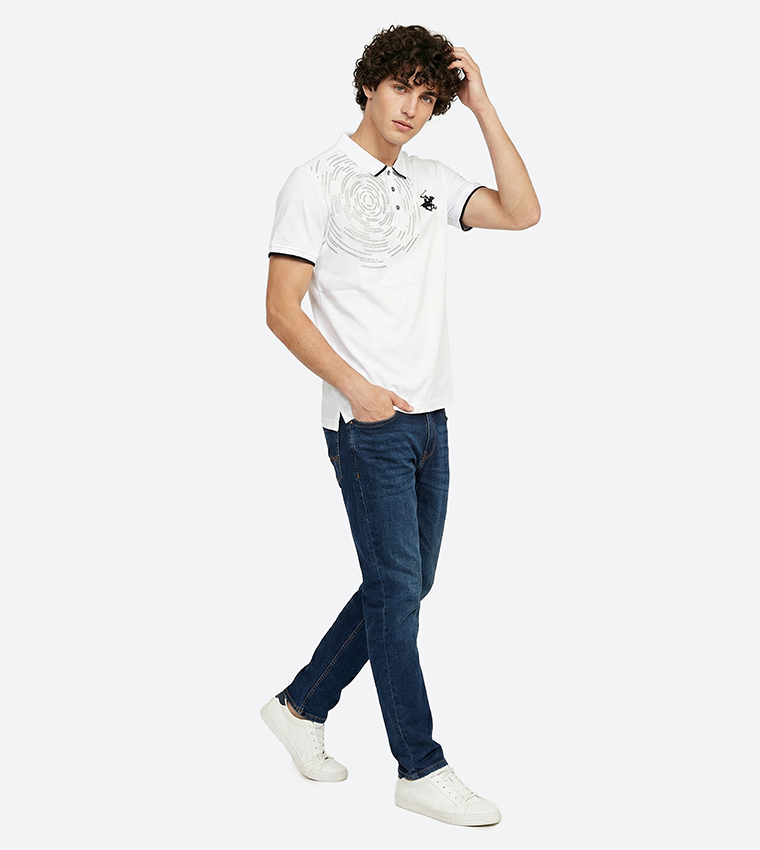 Logo Detail Short Sleeves Polo T-Shirt