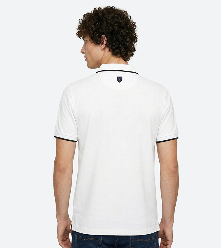 Logo Detail Short Sleeves Polo T-Shirt
