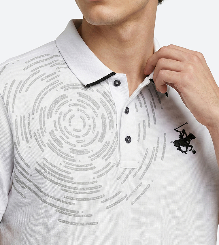 Logo Detail Short Sleeves Polo T-Shirt