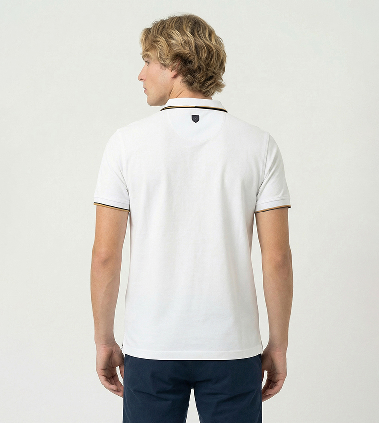 Logo Detail Short Sleeves Polo T-Shirt
