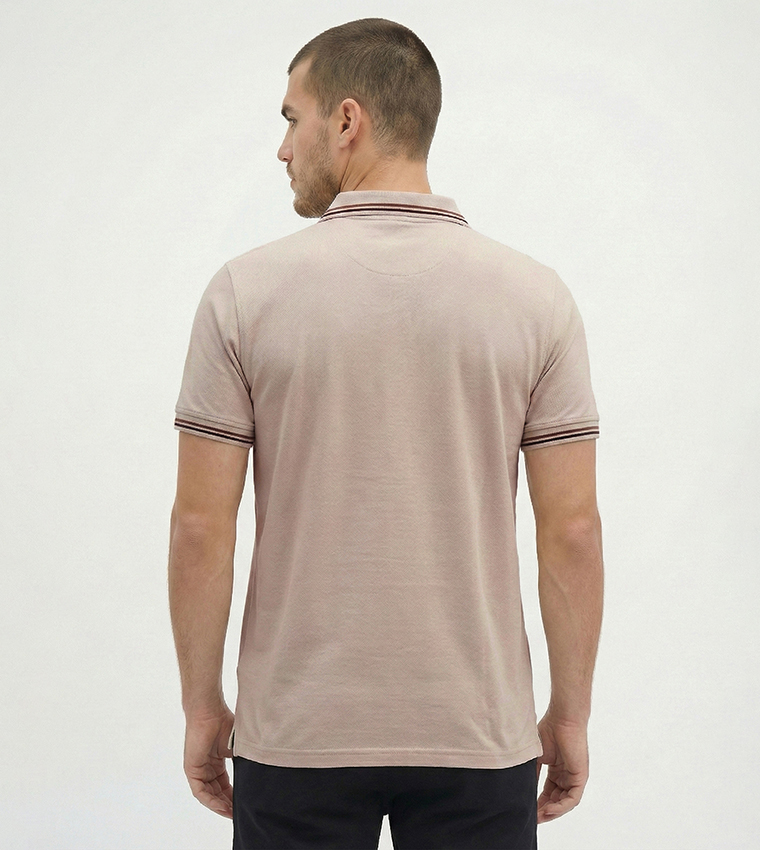 Logo Embroidered Short Sleeves Polo T-Shirt