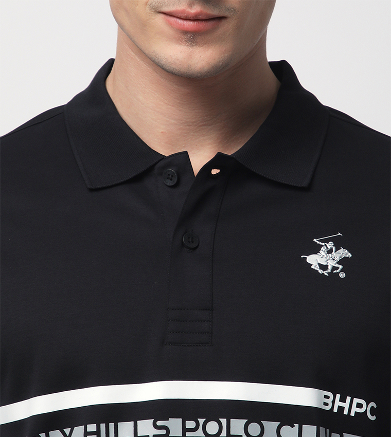 Logo Printed Short Sleeves Polo T-Shirt