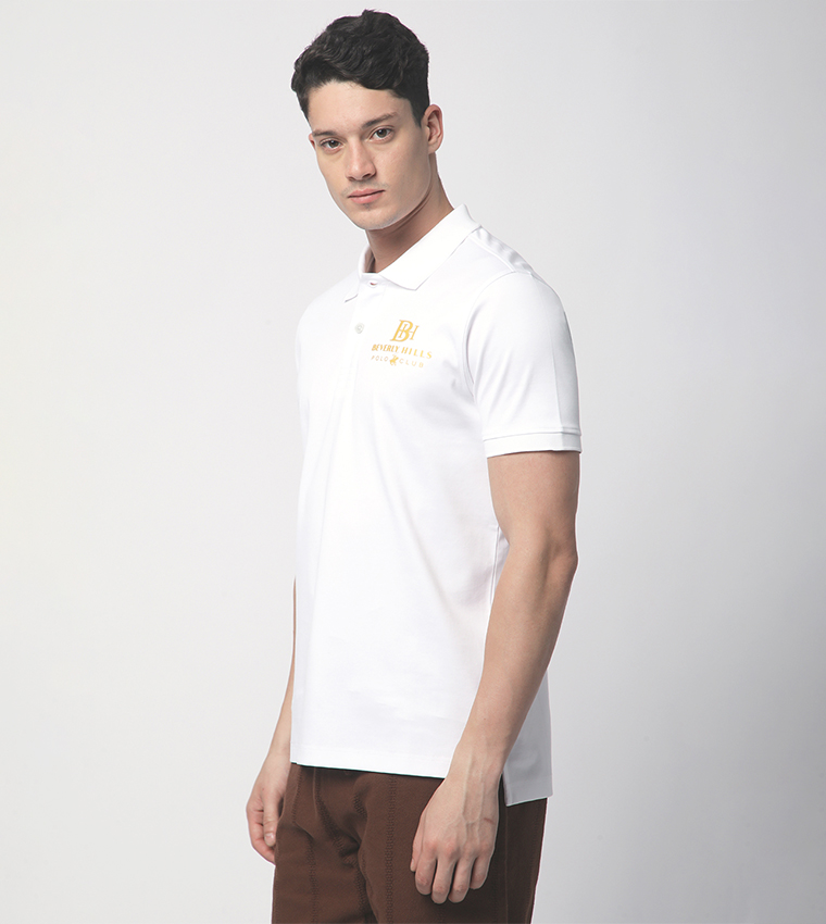 Logo Printed Short Sleeves Polo T-Shirt