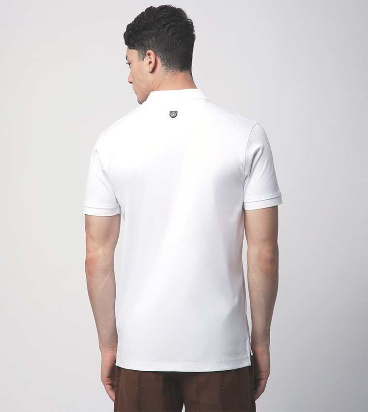 Logo Printed Short Sleeves Polo T-Shirt