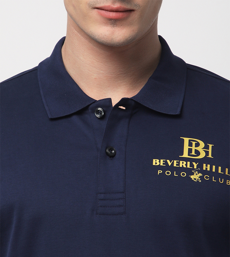 Logo Printed Short Sleeves Polo T-Shirt