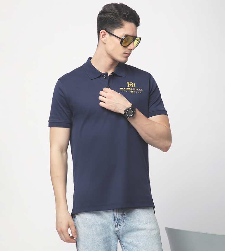 Logo Printed Short Sleeves Polo T-Shirt