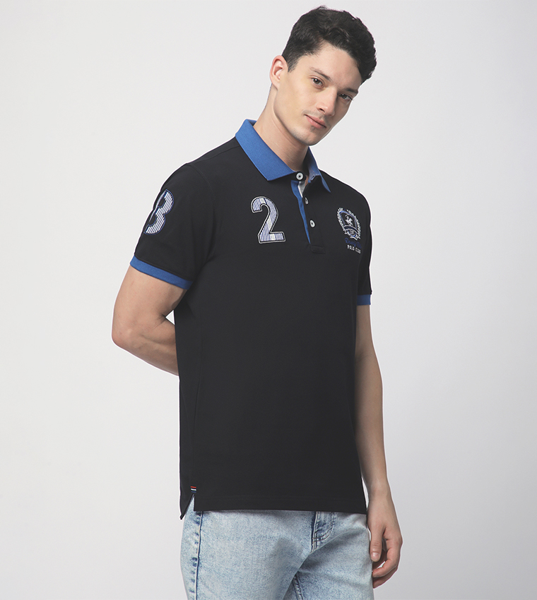 Embroidered Short Sleeves Polo T-Shirt