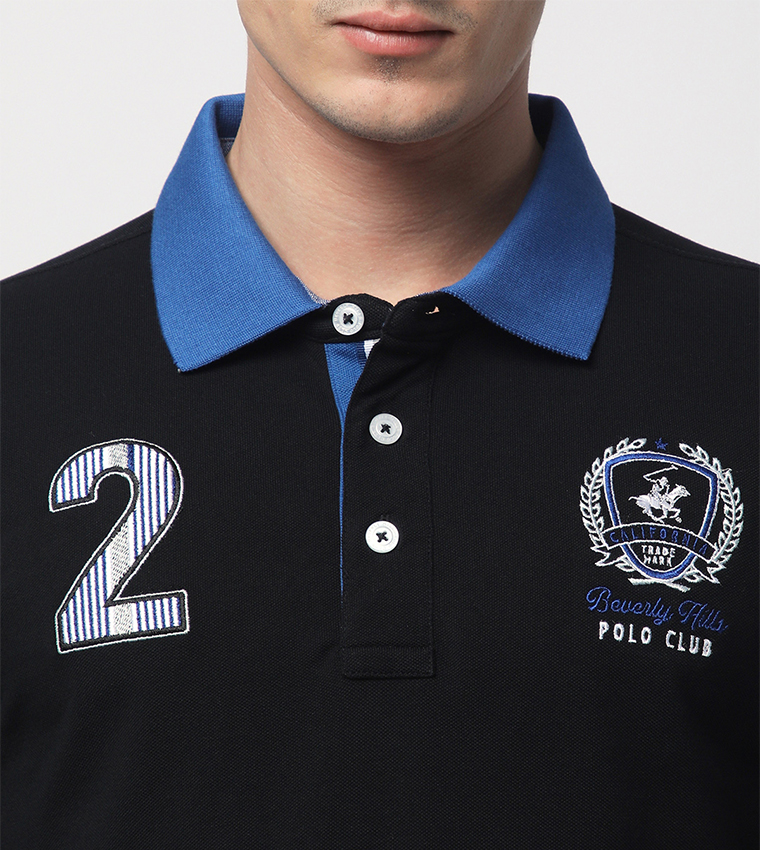 Embroidered Short Sleeves Polo T-Shirt