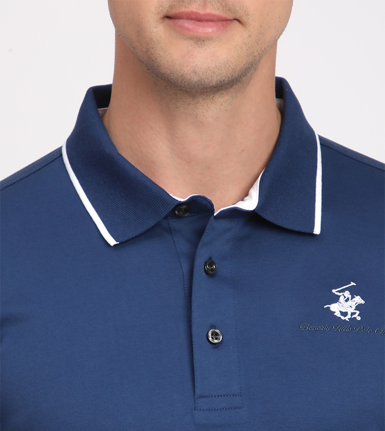 Logo Embroidered Short Sleeves Polo T-Shirt