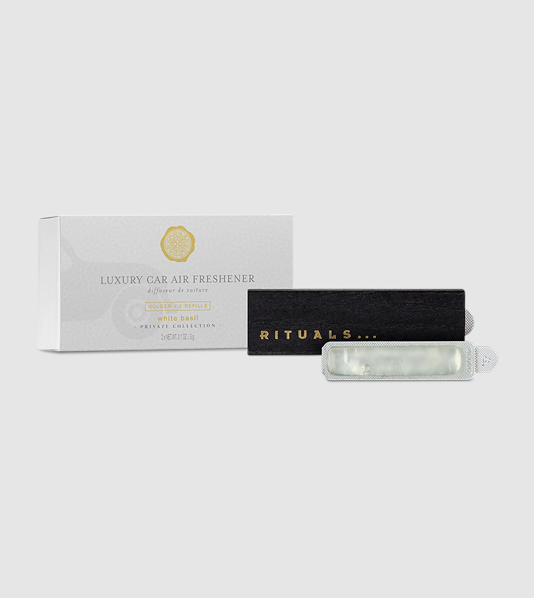 White Basil Car Air Freshener