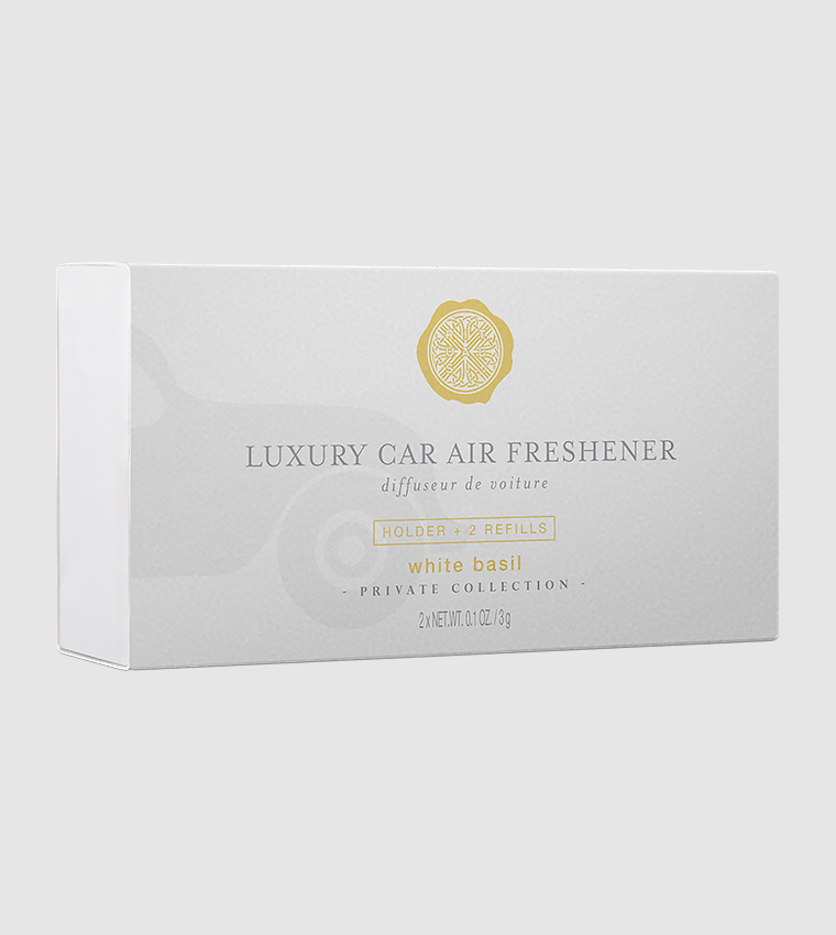 White Basil Car Air Freshener