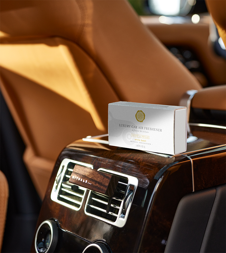 White Basil Car Air Freshener