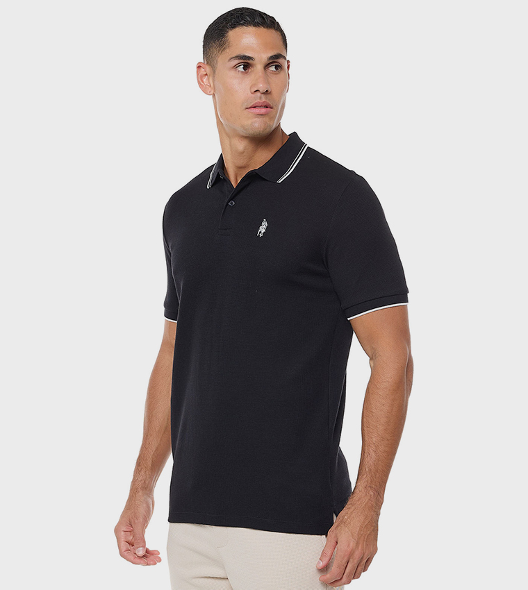 Logo Detail Polo T-Shirt With Short Sleeves