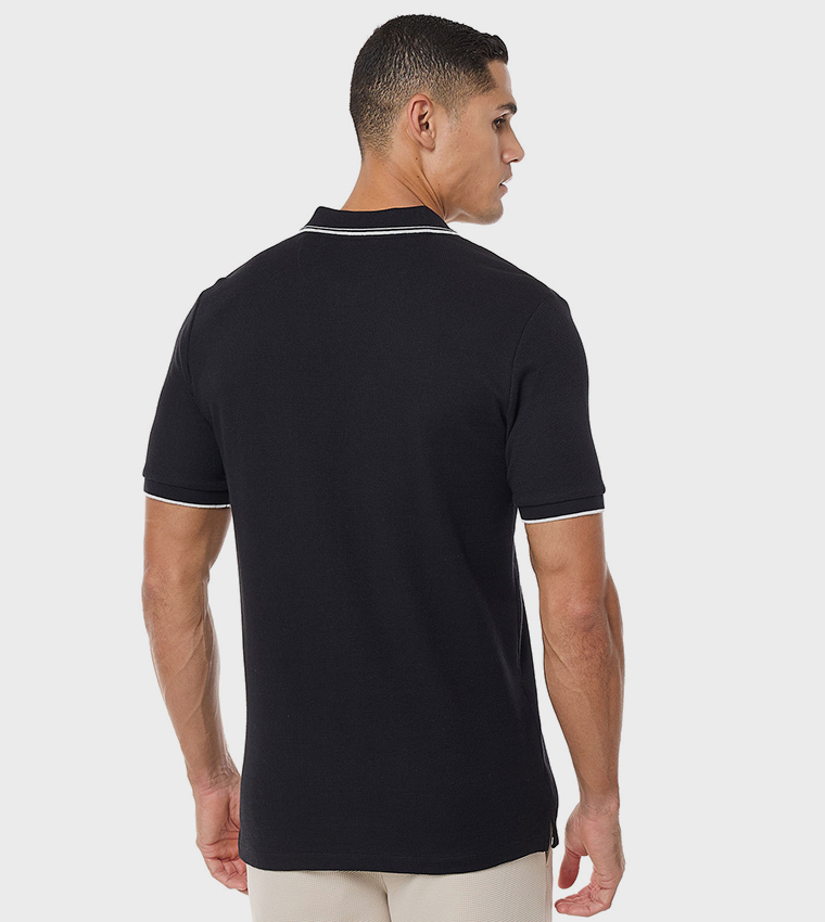 Logo Detail Polo T-Shirt With Short Sleeves