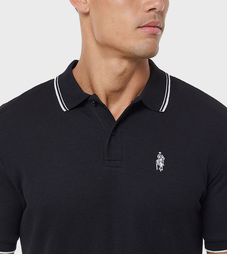 Logo Detail Polo T-Shirt With Short Sleeves