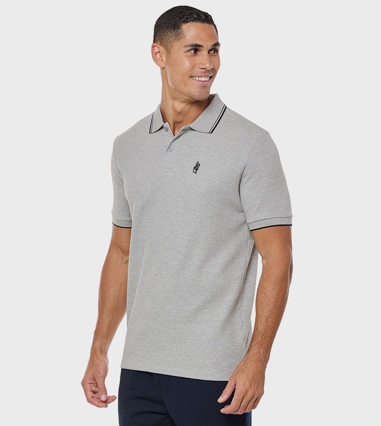 Logo Detail Polo T-Shirt With Short Sleeves
